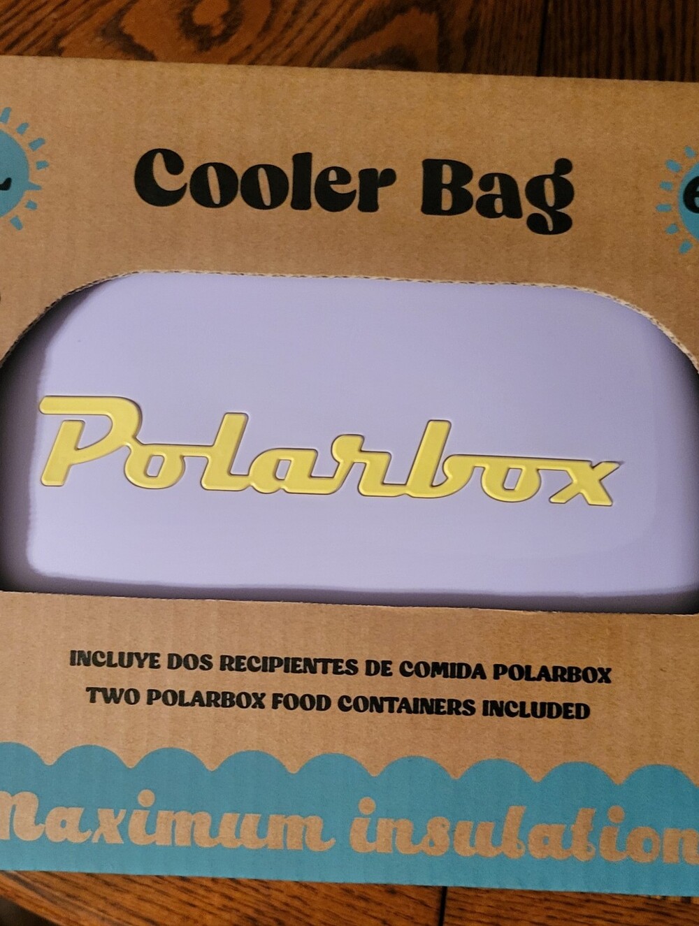 Polarbox 6-Quart Retro Cooler Bag with 2 Food Storage Containers - Lilac